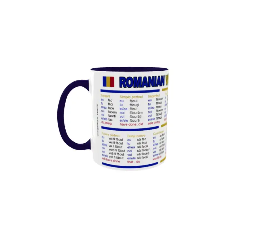 Romanian verb conjugation, cana ceramica, 330ml, model cgs1731v